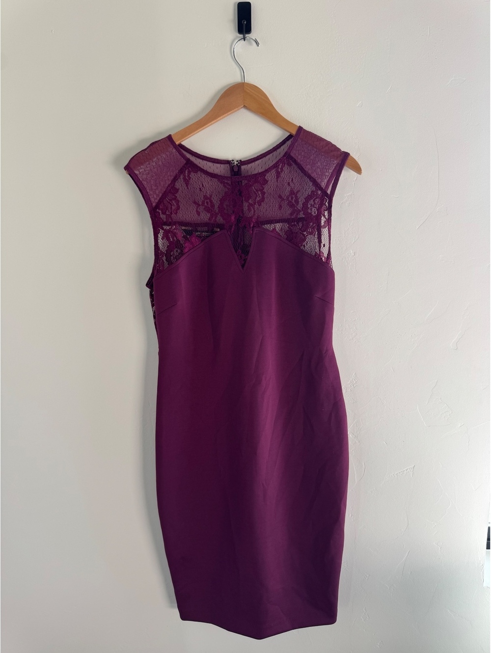 Kardashian Kollection Purple Lace Bodycon Dress Size Large Cocktail Party